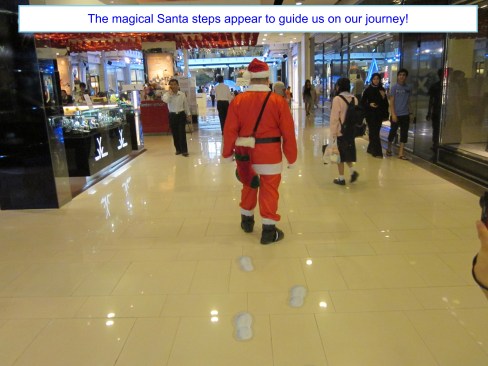 Hugh Fox III as Santa in Bangkok