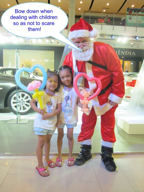 Hugh Fox III as Santa in Bangkok