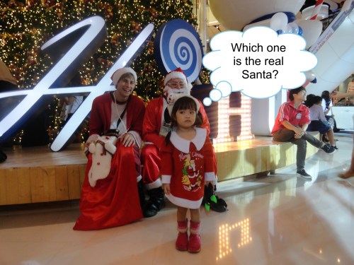 Hugh Fox III as Santa in Bangkok, Wyatt Akin as Santa's Son