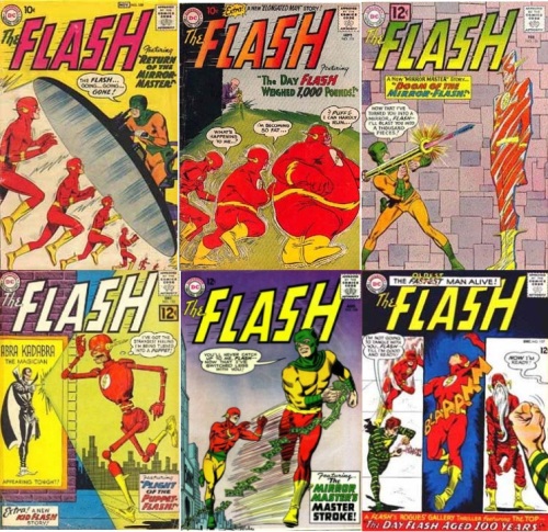 Flash Transformations, Flash Collage Key, Flash #109, Small Flash, Flash #115, Fat Flash, Flash #126, Mirror Flash, Flash #133, Puppet Flash, Flash #146, Half Body Flash, Flash #157, Old Flash 