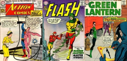 Half Body Transformations, Half Body Collage Key, Action Comics #290, Flash #146, Green Lantern #29 