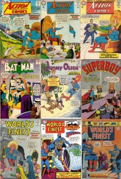 King Transformations, King Collage Key, Action Comics #244, Undersea King, Action Comics, King Superman, Jimmy Olsen #3, King Olsen, World’s Finest #111, Indian Superman King, Superboy #32, King Superboy, World’s Finest #165 (King Superman, King Batman, World’s Finest #240, King Superman 