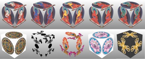 Five Buddhas, Deity, Color, Element, Direction, Sense, Medical, Organ, English name, Consort, Bodhisattva, Wheel-turning Buddhas, Delusion, Enlightened Mind, Symbol, Syllable, Vehicle, Aggregate, Vairochana, white, space, Center, sight, energy channels, heart, Illuminating, White Tara, Vajradhatvisvari, Samantabhadra, Krakucchanda, ignorance, delusion, All-encompassing, Dharmadatu, Wisdom, Wheel, Tathagata, OM, dragon, form, rupa, Sanskrit, Akshobhya, blue, water, East, sound, blood flow, kidneys, Unshakable, Locana, Vajrapani, Kanakamuni, anger, hatred/, Mirror-like, Wisdom, Vajra, HUM, elephant, consciousness, vijnana, Ratnasambhava, yellow, earth, South, smell, Flesh, spleen, Jewel-born, Mamaki, Ratnapani, Kashyapa, pride, miserliness, Wisdom of Equality, Jewel, Ratna, TRAM, Horse, lion, sensation, vendana, Amitabha, red, fire, West, taste, body, heat, liver, Infinite Light, Pandara, Avalokiteshvara, Shakyamuni, desire, lust, Discriminating, Wisdom, Lotus, Padma, HRIH, peacock, perception, sanjna, Amogasiddhi, green, air, North, touch, inner winds, lungs, Conqueror, Green, Tara, Vishvapani, Maitreya, jealousy, fear, All-accomplishing Wisdom, Double Vajra, Karma, AH, garuda, impulses, Samskara