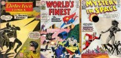 Negative Transformations, Negative Collage Key, Detective #284, Negative Batman, Mystery in Space #78, World’s Finest #126, Negative Superman, 