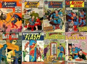 Old Transformations, Old Collage Key, Action Comics #251, Oldest Man in Metropolis, Action Comics #270, Superman’s Old Age, Action Comics #396, Crippled and Old Superman, Action Comics #397 (Part II), Batman #119, Rip Van Batman, Flash #157, Oldest Man Alive, Jimmy Olsen #, Old Jimmy Olsen, Lois Lane #, Lois Lane’s Old Age 