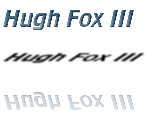 Hugh Fox III - Cool Metal Triple Reflection