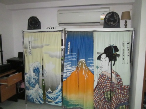 Ukiyo-e Noren Curtains at Daiso 6