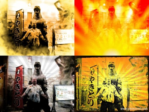 Godzilla Hugh Fox Collage resize