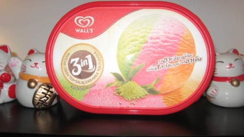 Wall’s, Asian Delight, Matcha Green Tea, Salacider, Milk Tea Flavor, Ice Cream, green sherbet, strawberry, chocolate, 
