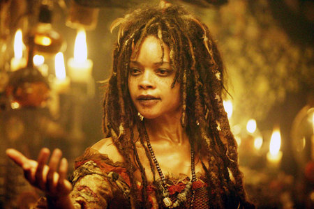 Tia Dalma in Pirates of the Carribean