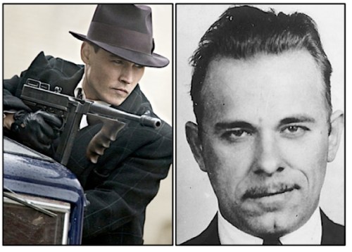1 Johnny Depp as John Dillinger