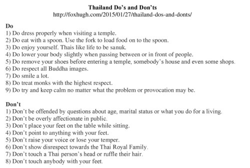 Thailand Do’s and Don’ts Resized