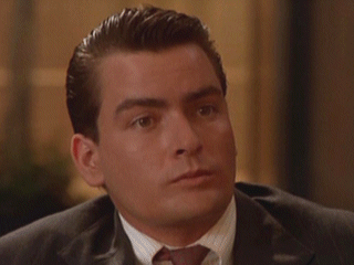 2Charlie Sheen as Bud Fox