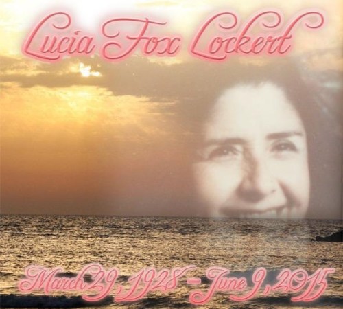 Lucia Fox Lockert March 29, 1928 – June 9, 2015