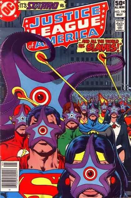 1 Comic Book Merged Humans - Starro - Justice League of America 190