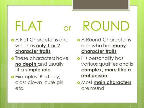 are-the-characters-flat-or-round