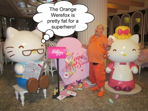 The Orange Werefox Meets Hello Kitty 2 Captioned