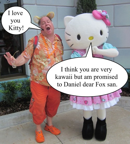 The Orange Werefox Meets Hello Kitty 3