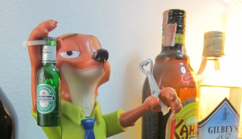 Nick Wilde of Zootopia has a Beer 4